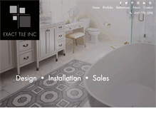 Tablet Screenshot of exacttile.com